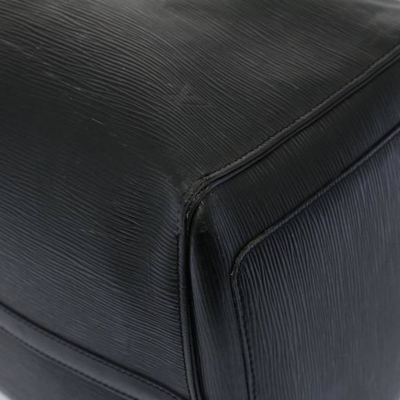 LOUIS VUITTON Epi Keepall 55 Boston Bag Noir Black M42952 LV Auth bs9967 - Picture 9 of 16